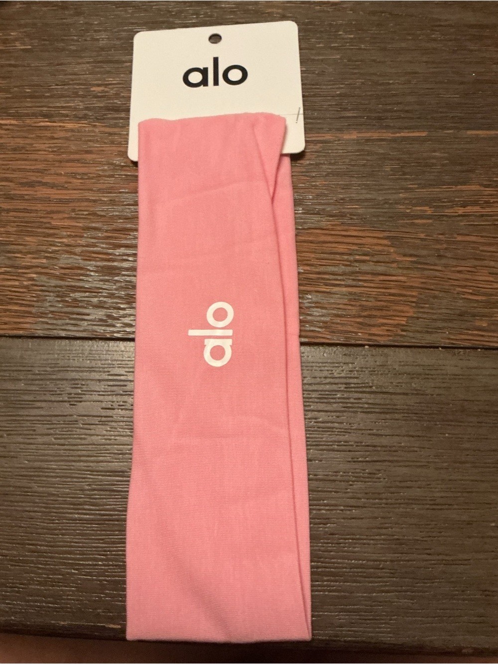ALO Yoga Kids Soft Pink Logo Headband